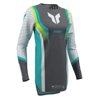 Thor 2026 Womens Sportmode Velocity Grey Aqua MX Combo Kit