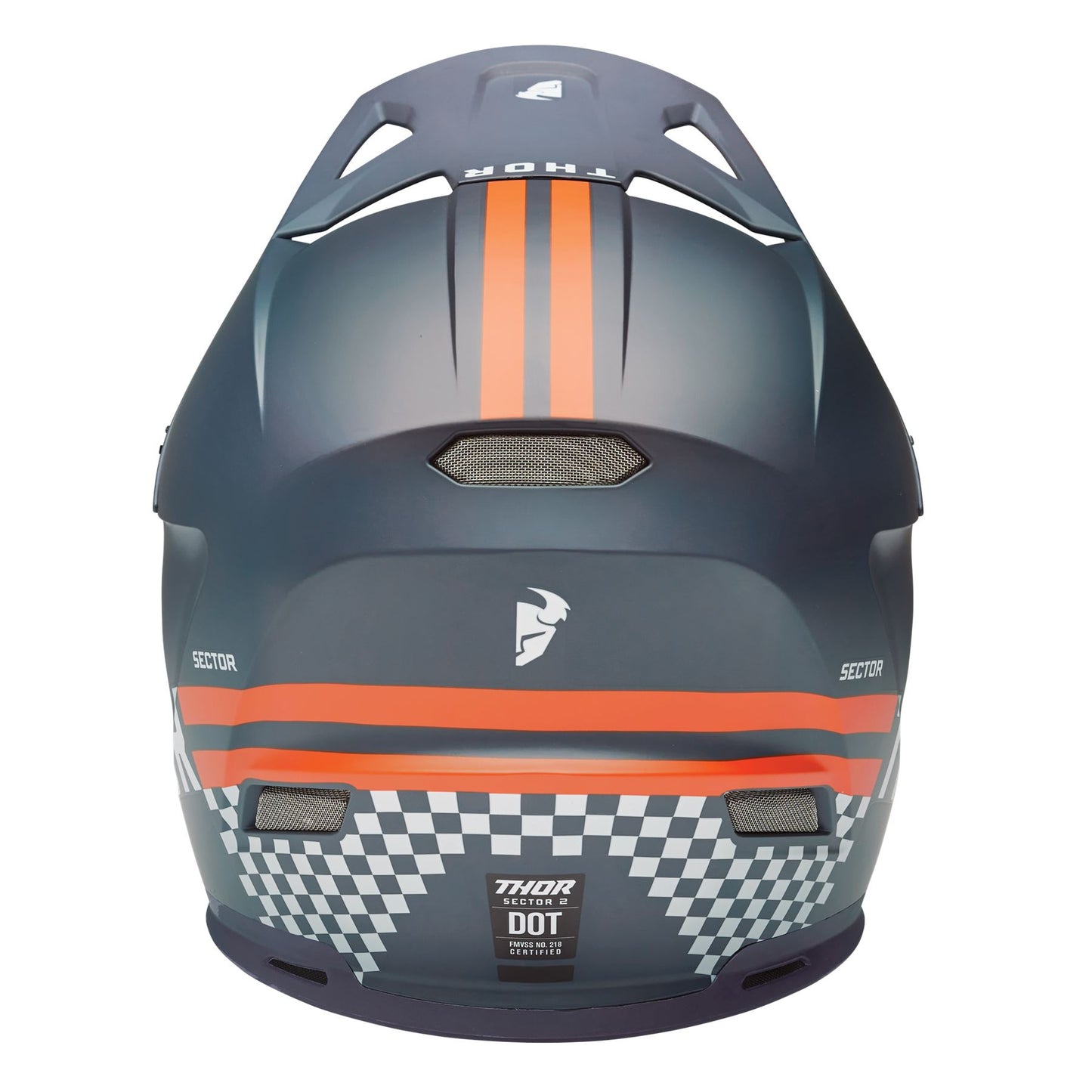Thor 2025 Motocross Helmet Sector 2 Combat Midnight Orange