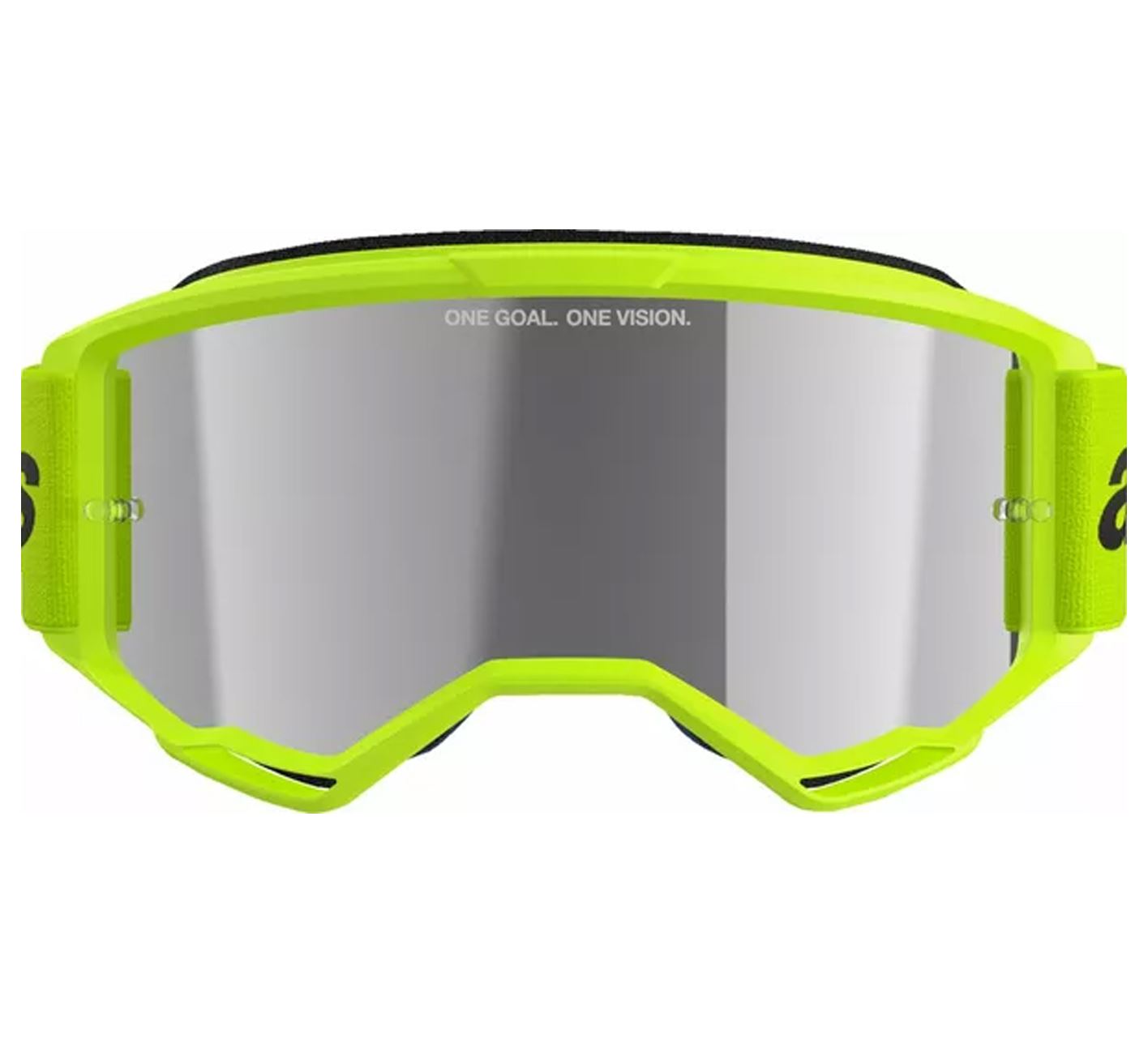 Alpinestars 2025 Goggles Vision 3 Wordmark Yellow Mirror Silver