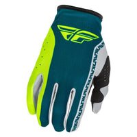 Fly Racing 2026 Motocross Gloves Lite  Grey Lime Teal