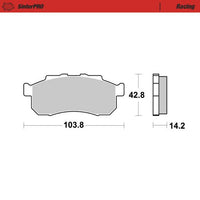 Moto-Master Pro Racing Sintered Brake Pads