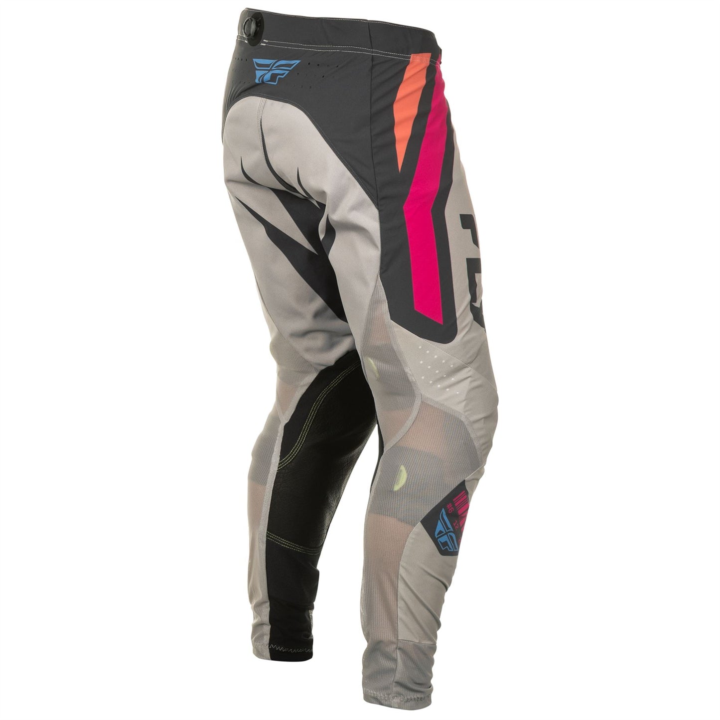 Fly Racing 2025 Lite Vice Motocross Pants Light Grey Pink Coral