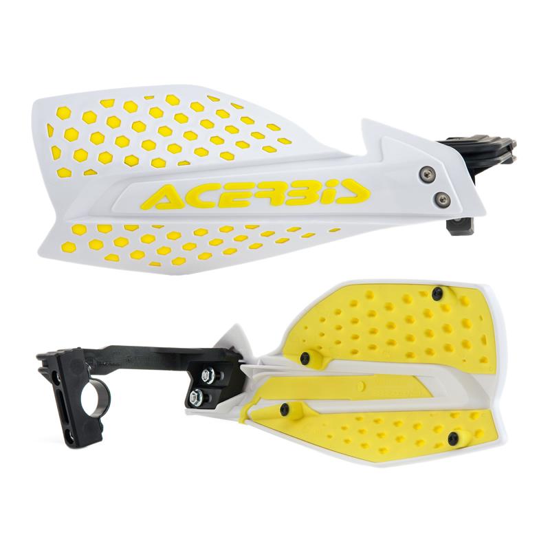 Acerbis X-Ultimate MX Handguards Kit White Yellow Honda CR CRE CRF