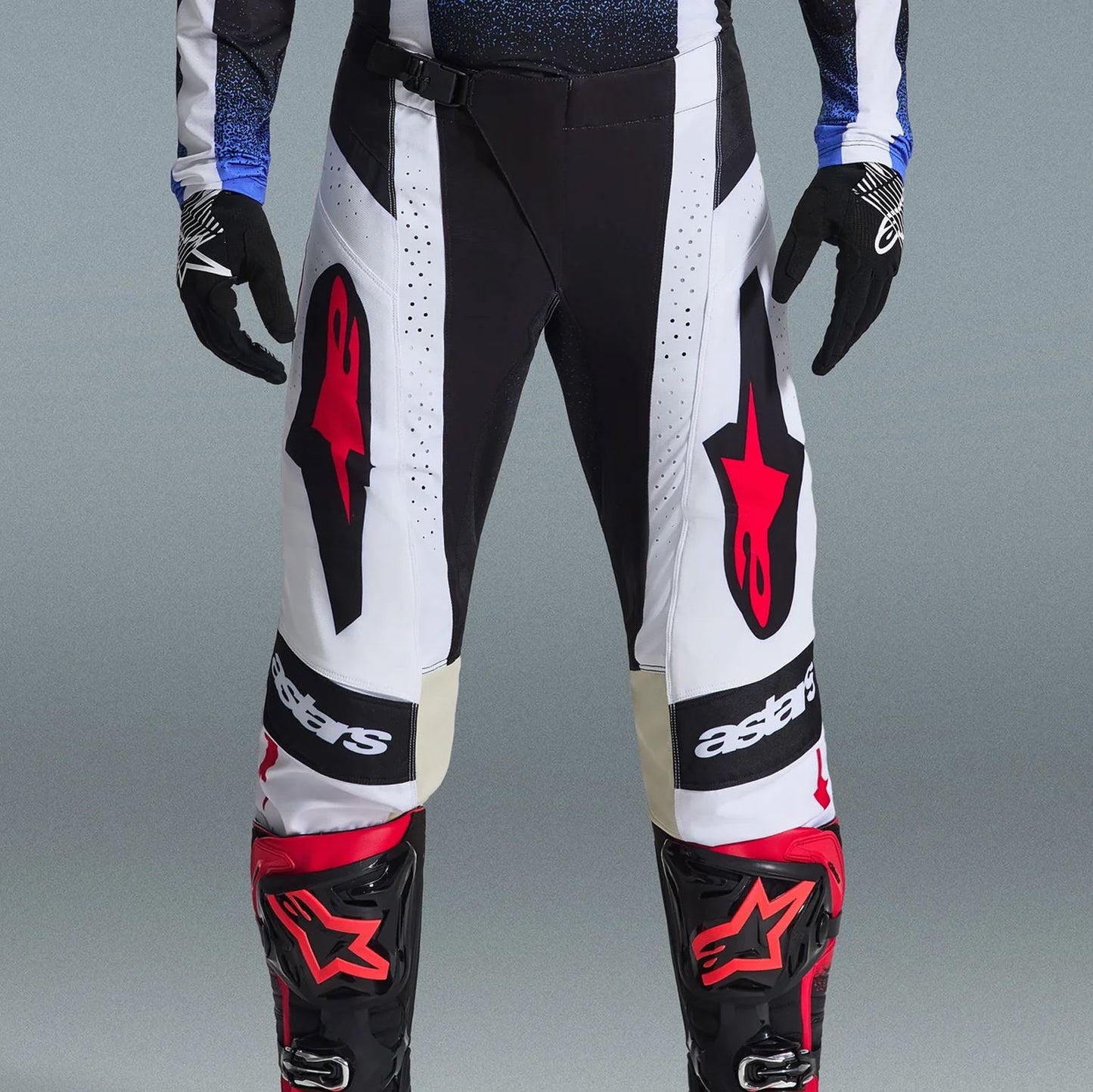 Alpinestars 2026 Techstar Knif Motocross Pants Black White Red