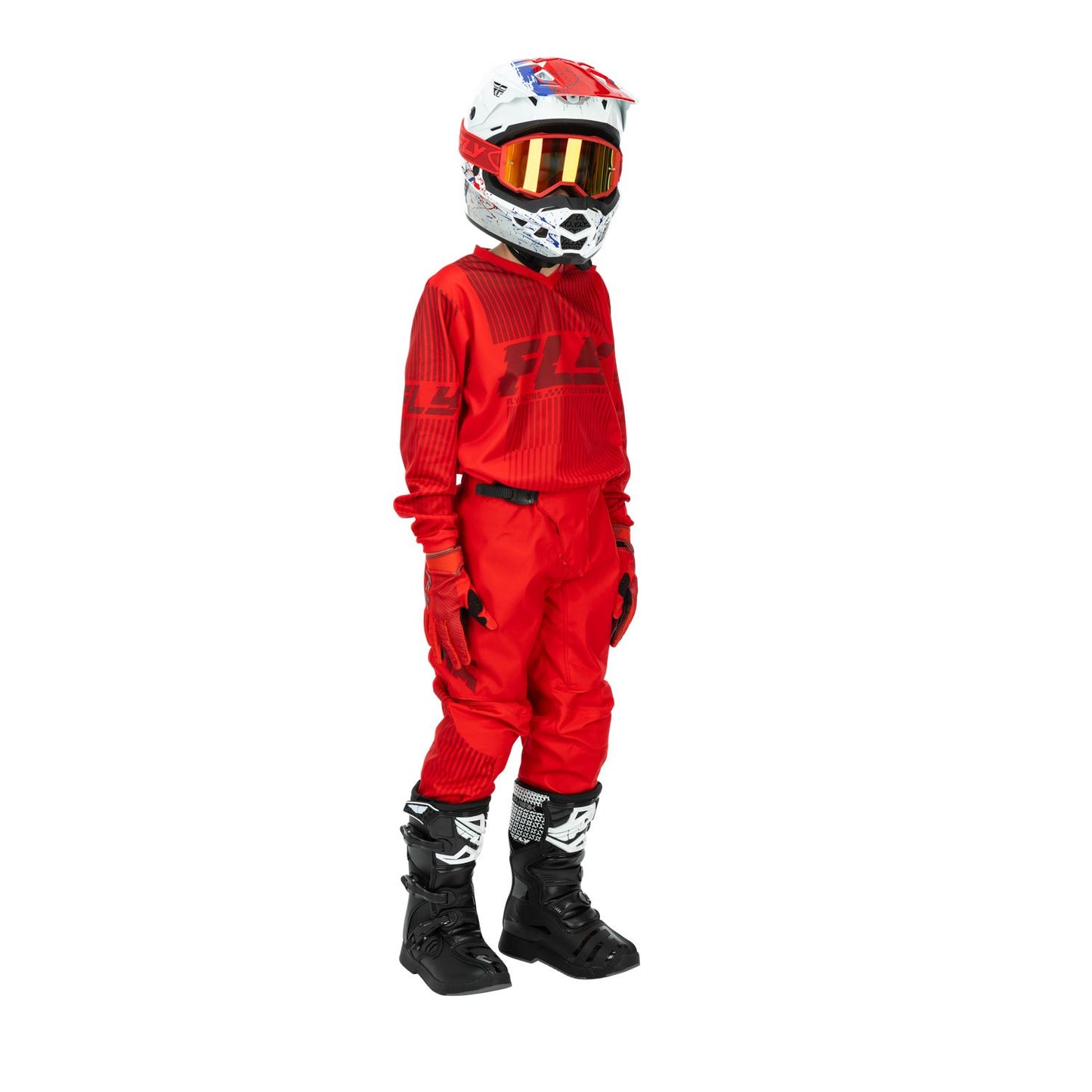 Fly Racing 2026 Motocross Combo Kit F-16 Youth  Red