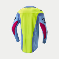 Alpinestars 2024 Techstar Ocuri Motocross Jersey Light Blue Mars Red White Clearance