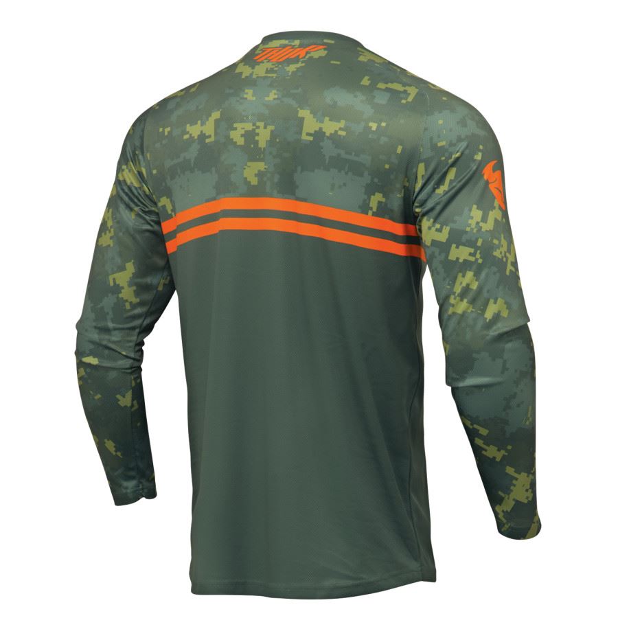 Thor 2025 Sector Digi Camo Forest Green Motocross Combo Kit