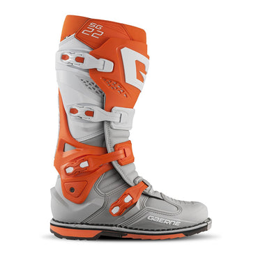 Gaerne SG22 Motocross Boots Orange White Grey