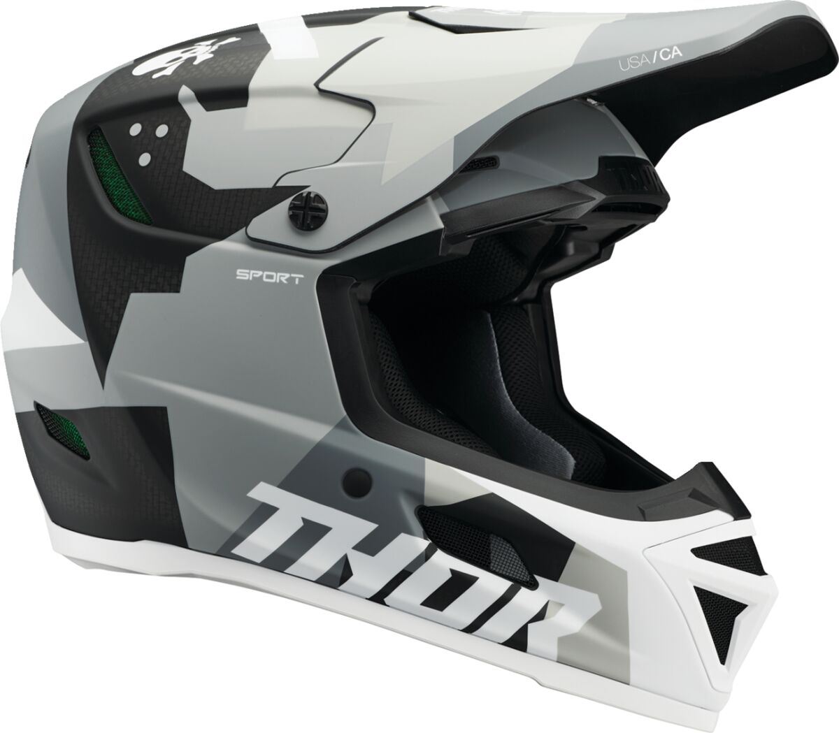 Thor MX Spring 2026 Helmet Reflex Sport Carbon Brave Grey White