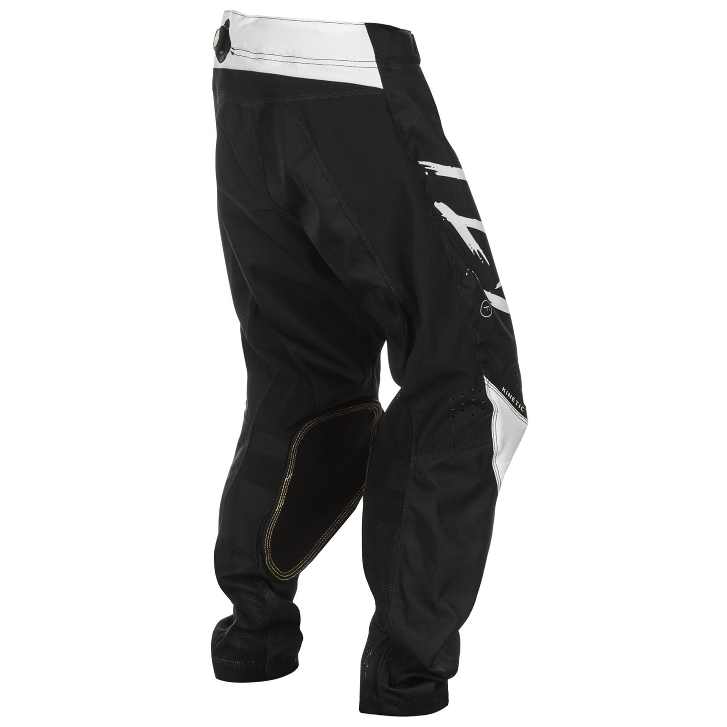 Fly Racing 2025 Youth Kinetic Stoke Motocross Pants Black White