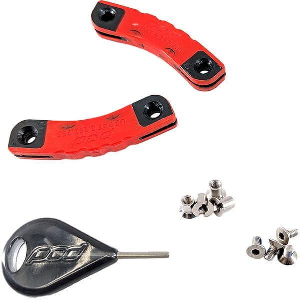 Pod Active Motocross Knee Brace Hinge Ligament Set KX 3.0 Red