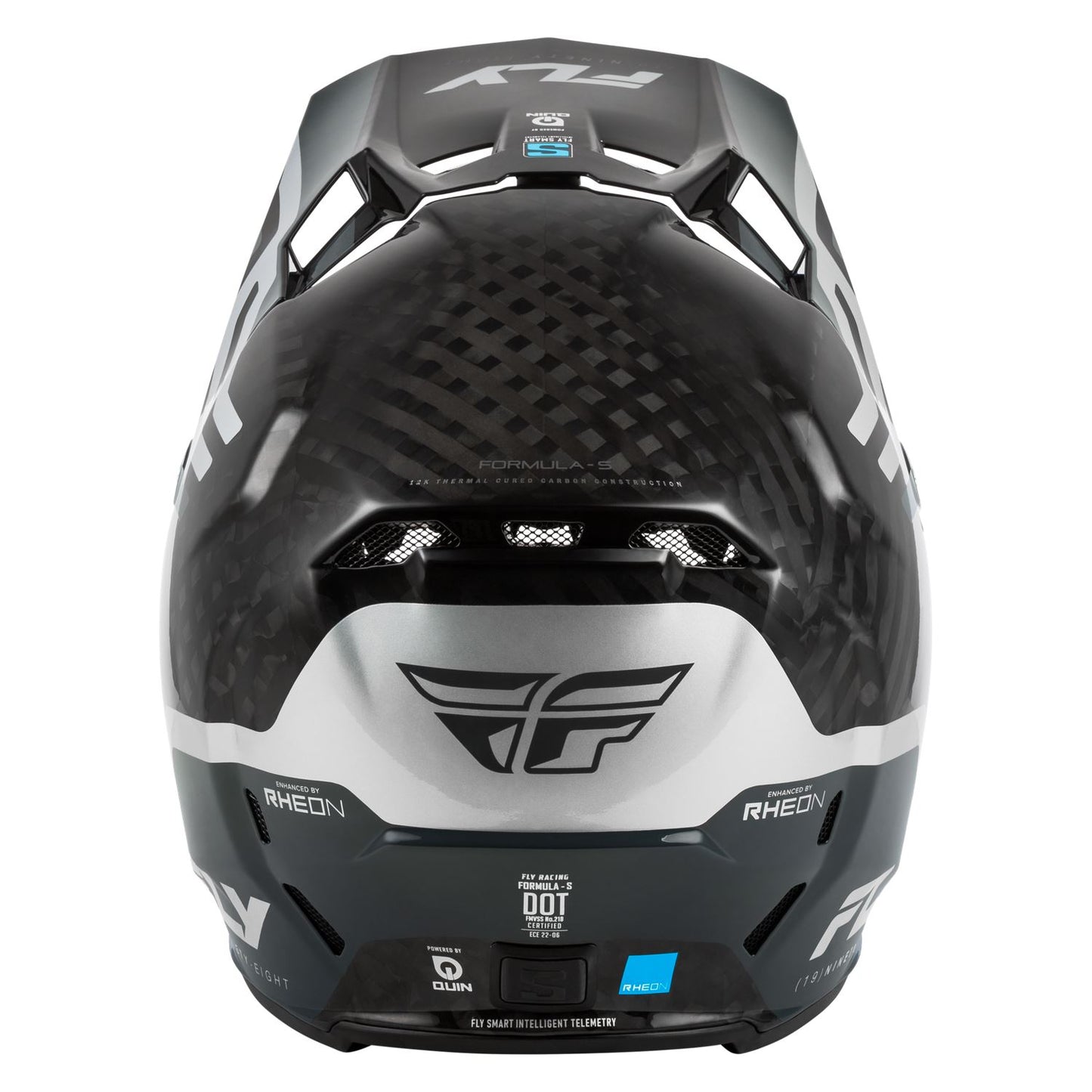 Fly Racing 2026 Motocross Helmet Formula S Byte Carbon Grey Silver