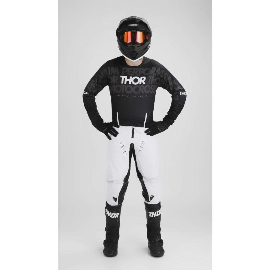 Thor Pulse Mono Black White Motocross Combo Kit CLEARANCE