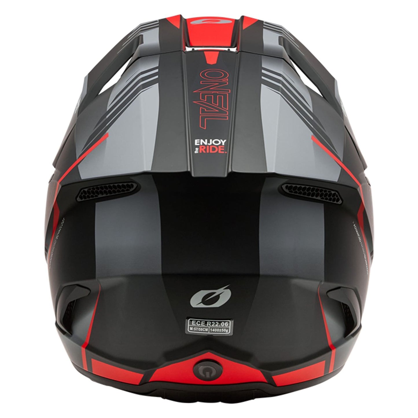 O'Neal 2026 3 SRS Haze Black Grey Red Helmet