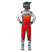 O'Neal 2026 Prodigy Five Five Red Orange Navy MX Combo Kit