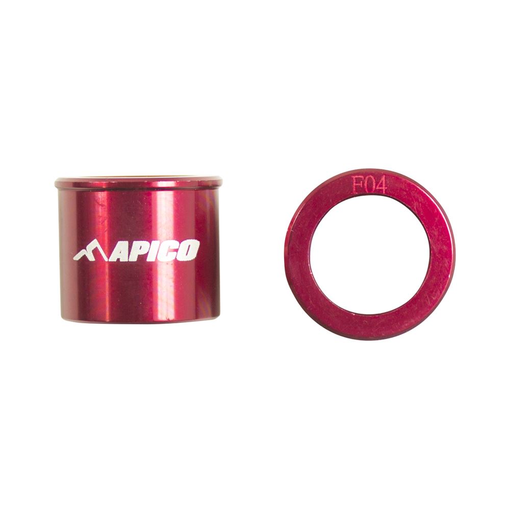 Apico Front Wheel Spacer Honda Red For Honda CRF 150R 2007 - 2025