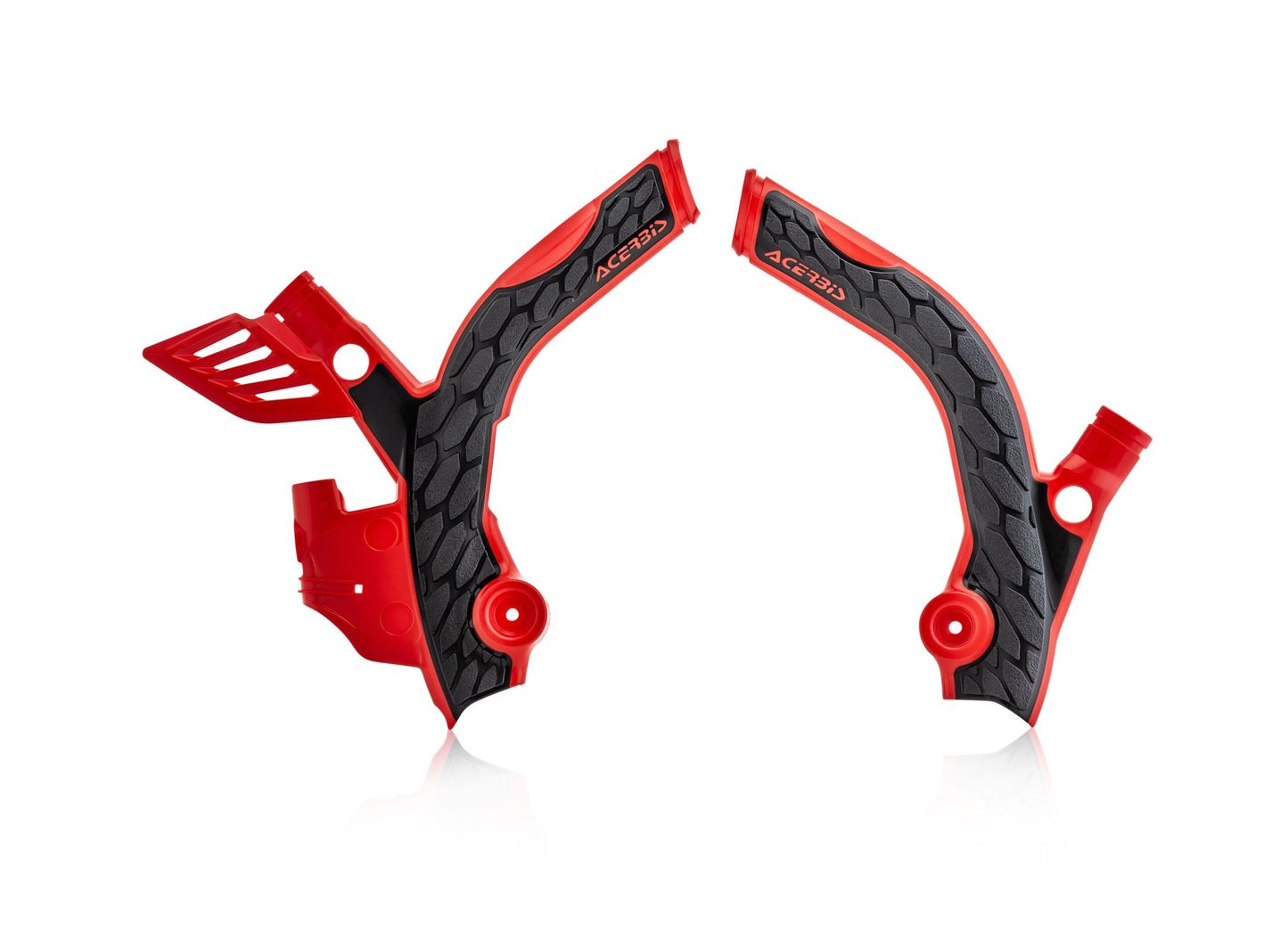 Acerbis X-Grip Frame Protector Guards Red Black For Beta RR 200 2T 2019