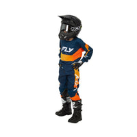 Fly Racing 2026 Motocross Combo Kit Kinetic Mutant Youth  Navy Orange