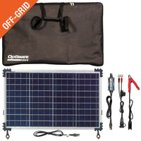 OptiMate Duo Solar Panel 40W Battery Charger Maintainer Travel Kit