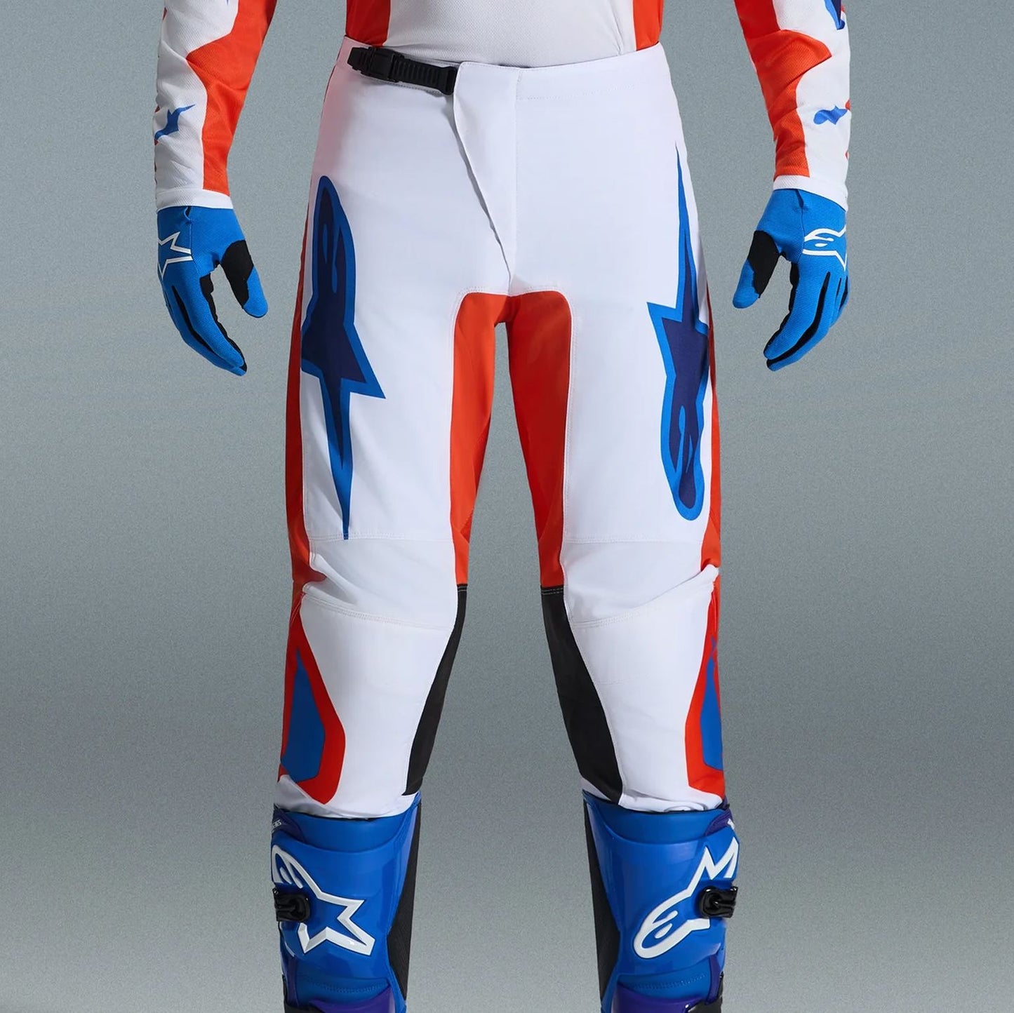 Alpinestars 2026 Fluid Grid Motocross Pants Orange Ucla Blue