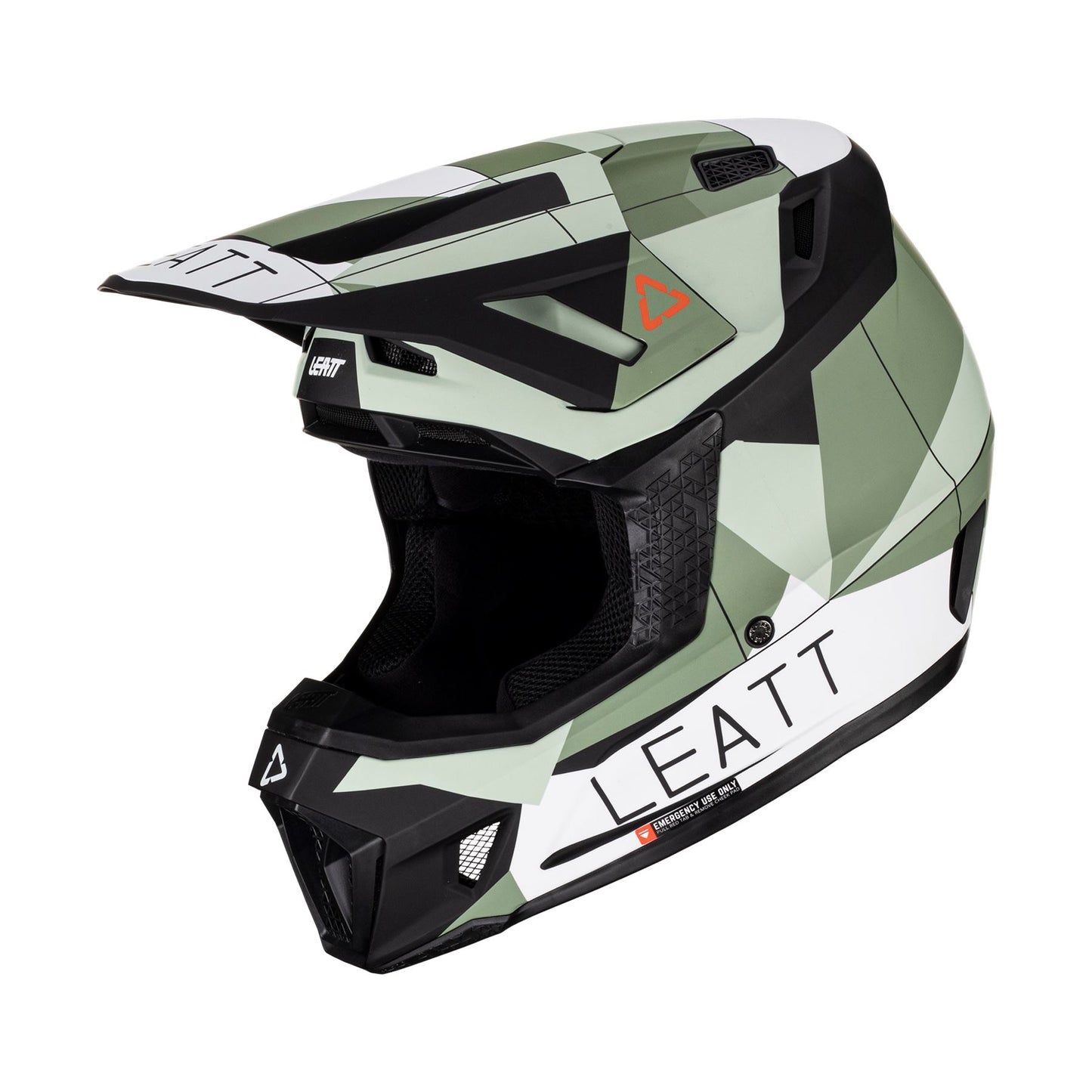 Leatt 2023 Helmet Moto 7.5 V23 Cactus with 5.5 Goggles Bag