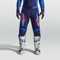 Alpinestars 2027 Racer Hunt MX Pants Strong Blue Deep Blue Fire Red