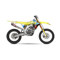 Yoshimura RS-12 Full Exhaust System Stainless Steel Aluminium Carbon Cap For Motocross Enduro Motorcycles