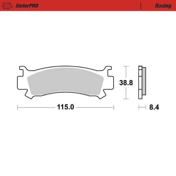 Moto-Master Pro Racing Sintered Brake Pads