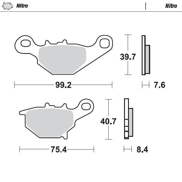 Moto-Master Nitro Sintered Brake Pads