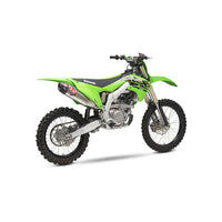 Yoshimura RS-12 Full Exhaust System Stainless Aluminium Carbon Cap For Kawasaki KXF 250 2021-2023