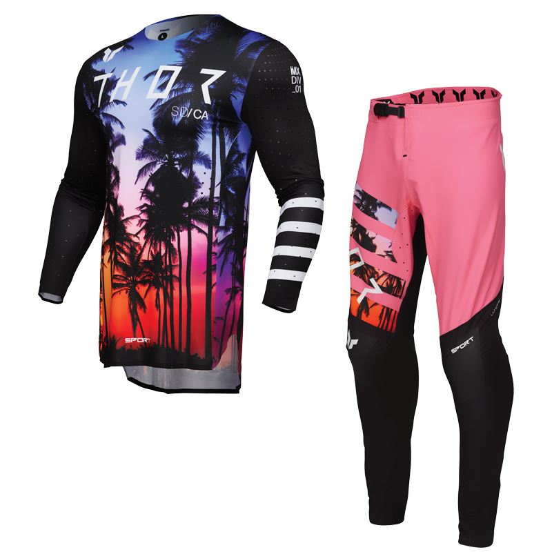Thor 2025 Motocross Combo Kit Sportmode SD Black Pink
