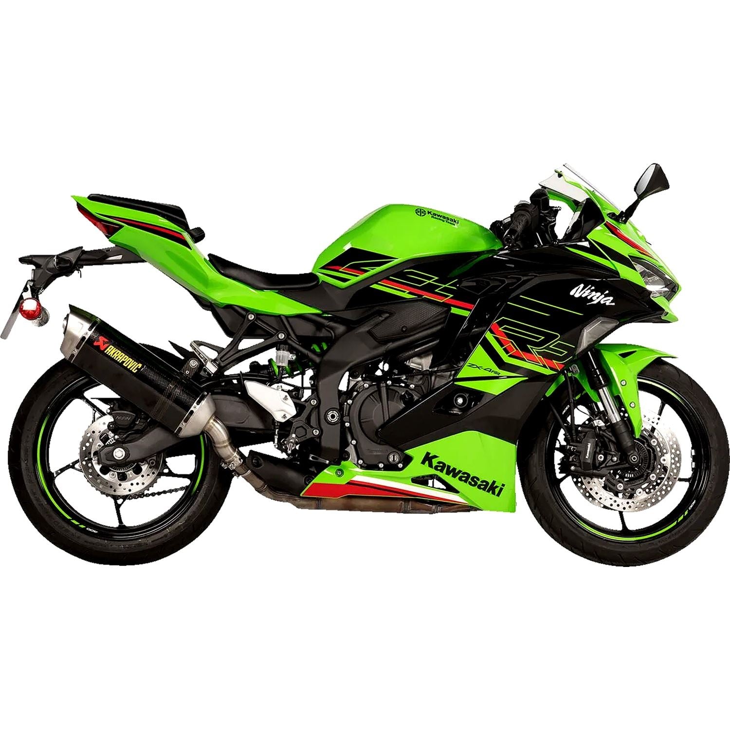 Akrapovic Carbon Fiber Line Slip On Silencer For Kawasaki ZX-4 RR 400 ABS Ninja Performance 2025-2026