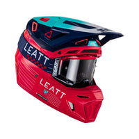 Leatt 2024 Helmet Moto 8.5 V23 Red with 5.5 Goggles Bag Quad