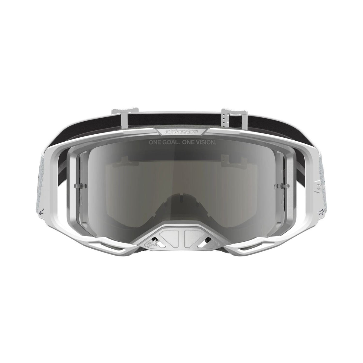 Alpinestars 2027 Vision 8 Amber MX Goggles White Mirror Silver
