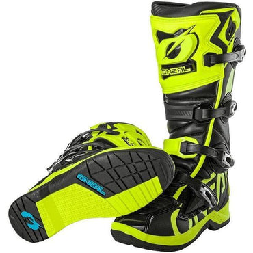 O'Neal 2024 Motocross Boots RMX Black Neon Yellow