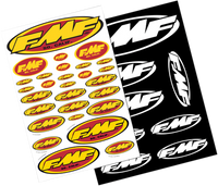 FMF Original Assorted Decal Sticker Sheet Fender Trailer Black White Yellow Red