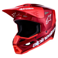 Alpinestars 2027 S-M3 Radium MX Helmet Red White Blue Yellow Flou