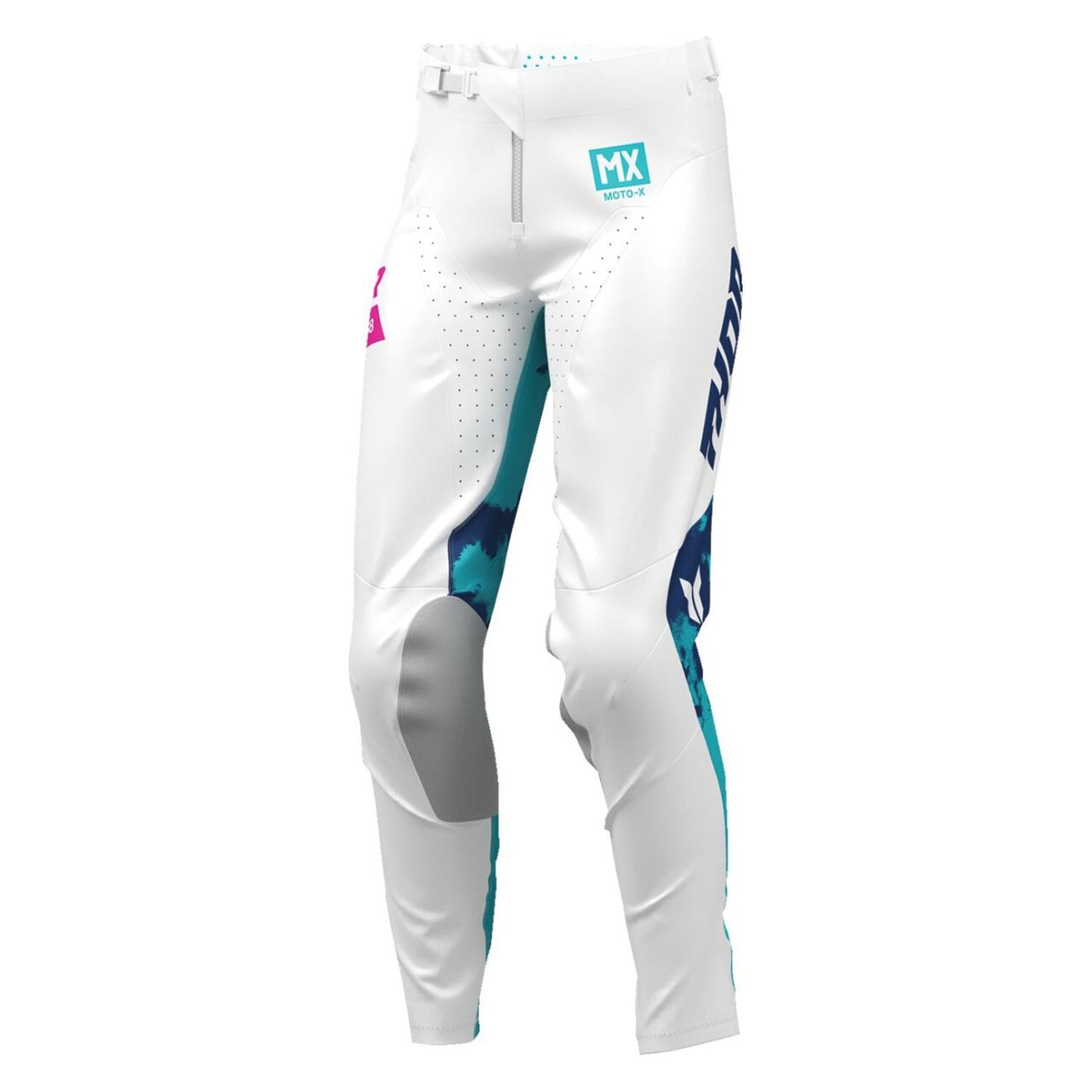 Thor 2026 Womens Launchmode Bleach White Aqua MX Pants