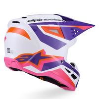 Alpinestars 2026 SM3 Heat Motocross Helmet White Purple Pink