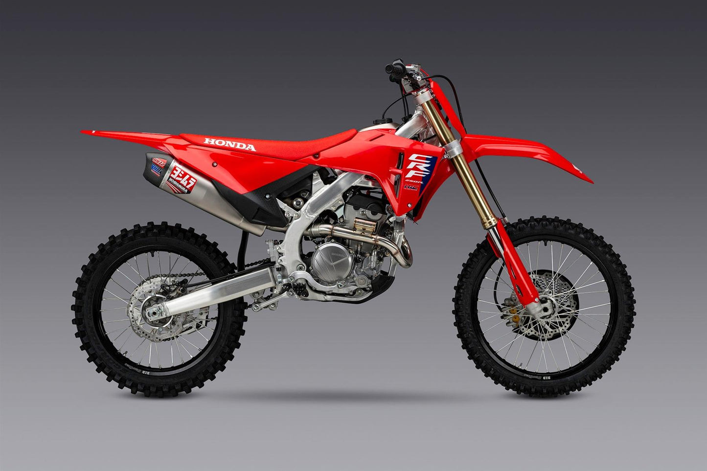 Yoshimura RS-12 Full Exhaust System Stainless Steel Carbon Cap For Honda CRF 250R 2025