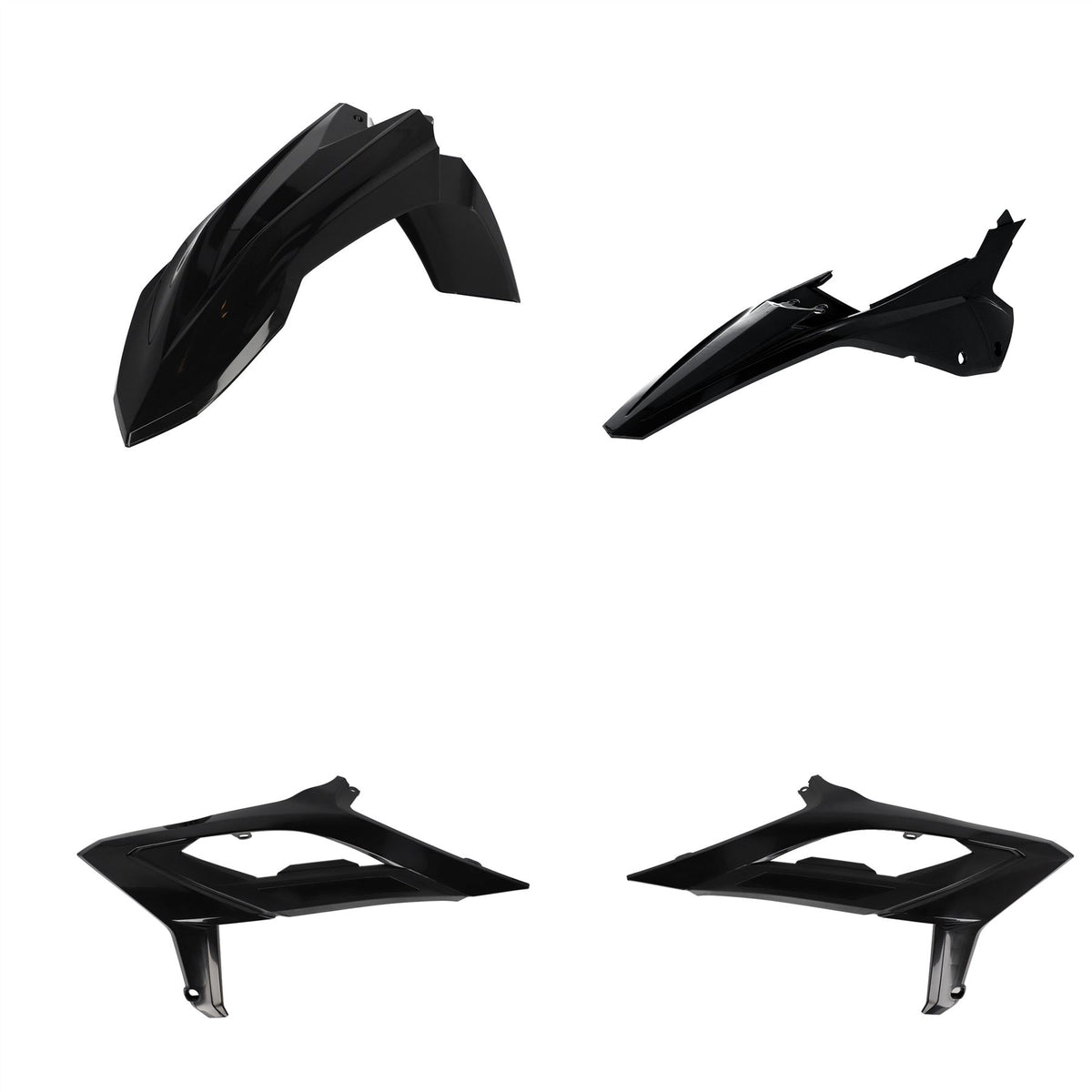 Acerbis Plastic Kit Black For Beta RR 430 4T 2023-2024