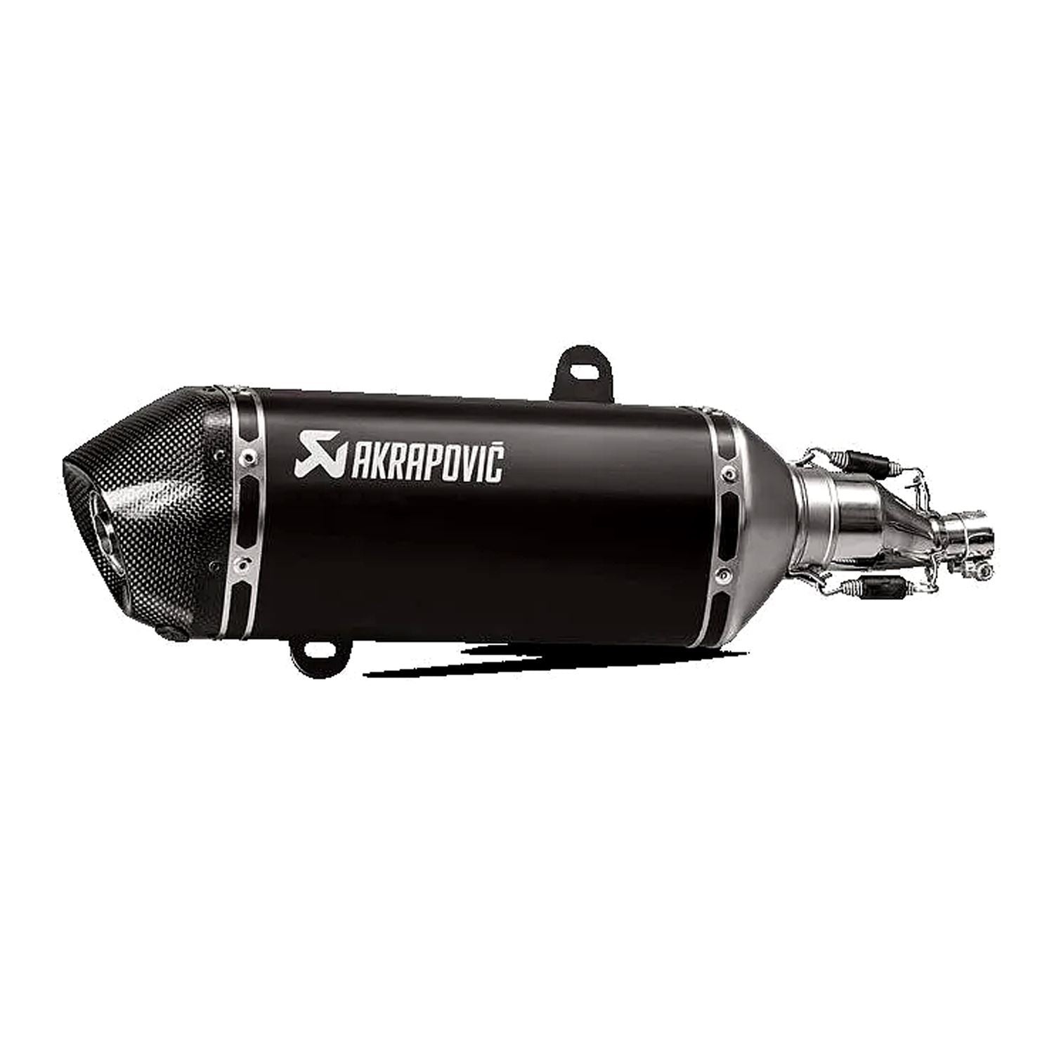 Akrapovic Stainless Steel Black Line Slip On Silencer For Vespa GTS 150 I.E. ABS 2017-2019