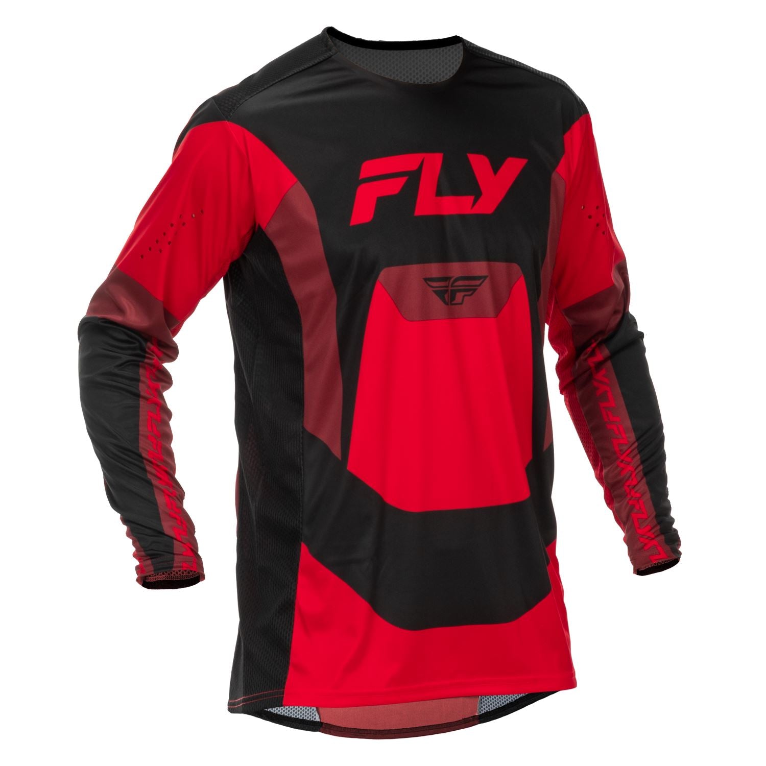 Fly Racing 2026 Motocross Jersey Lite  Black Red