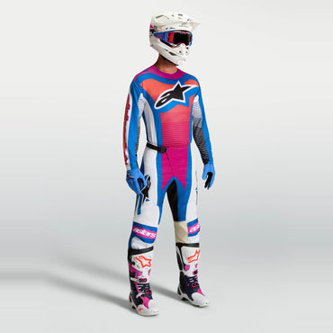 Alpinestars 2027 Techstar Maven MX Combo Kit White Hot Coral Blithe Blue