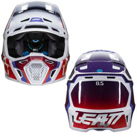 Leatt 2025 Composite Motocross Helmet V25 8.5 Sunburn With 5.5 Goggles
