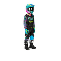 Fly Racing 2026 Motocross Combo Kit Kinetic Mutant Youth  Black Multi