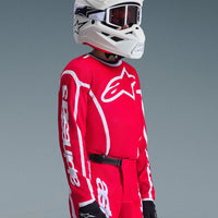 Alpinestars 2026 Youth Fluid Apex Motocross Jersey Red White