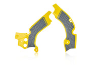Acerbis X-Grip Frame Protector Guards Yellow Grey For Suzuki RM-Z 450 2008-2017