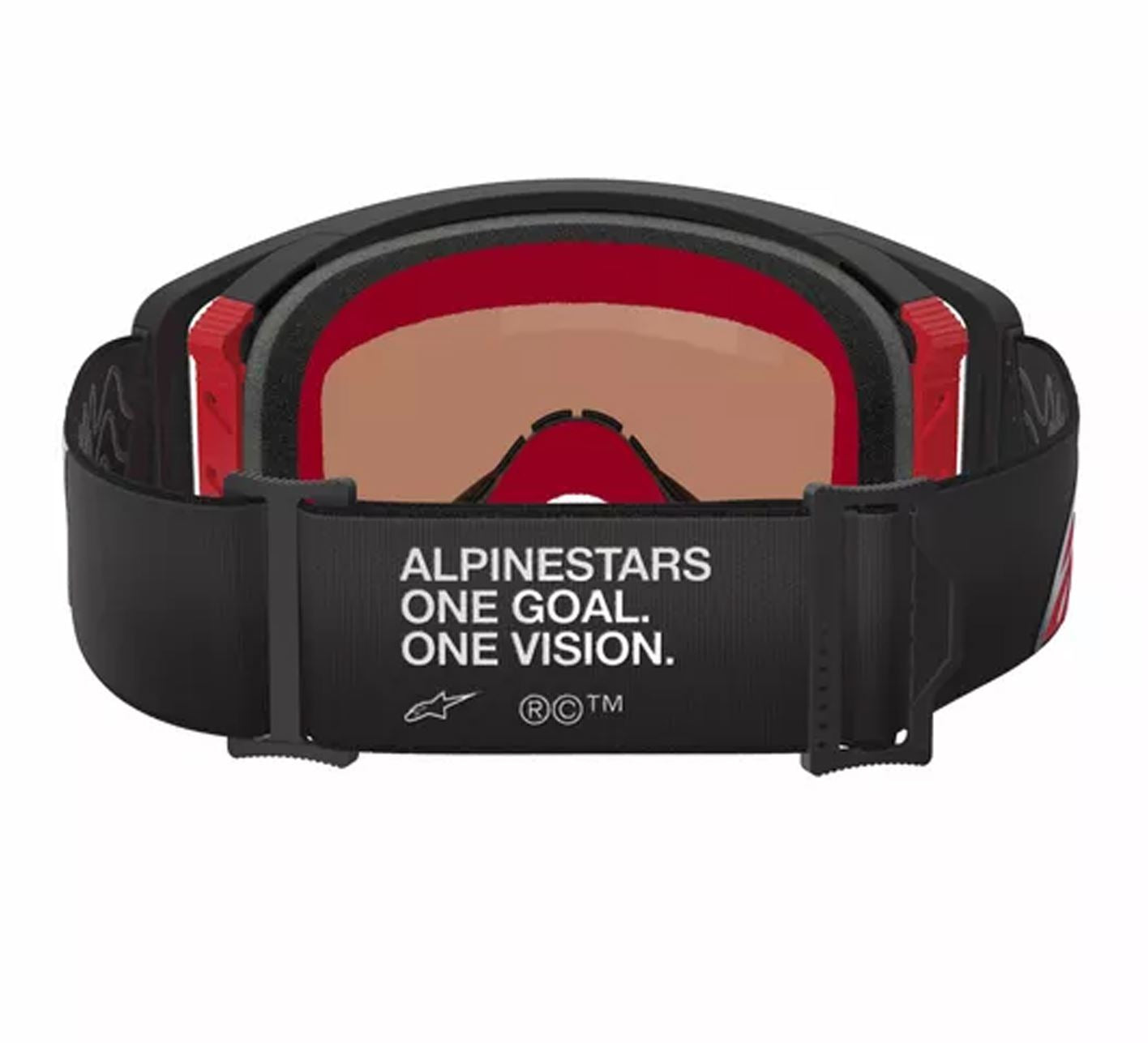 Alpinestars 2025 Goggles Supertech Corp Absolute Vision Black Red Mirror Silver