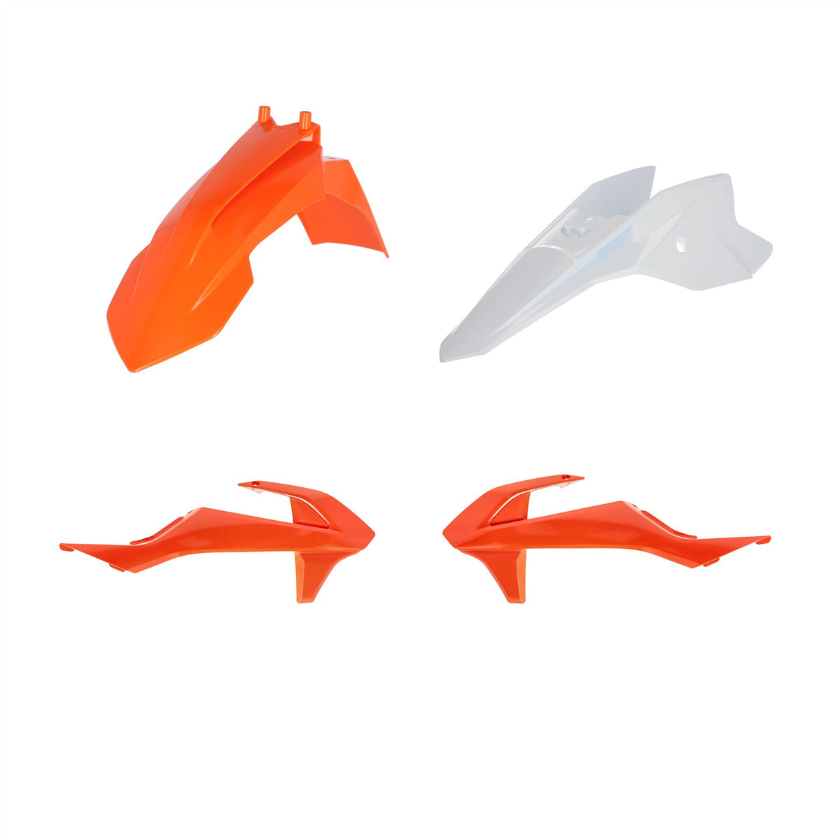 Acerbis Plastic Kit Orange White For KTM SX 50 2016-2023